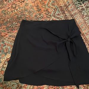 Navy blue wrap skirt